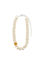PILGRIM Eclipse Necklace in White Silver by Pilgrim