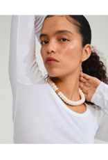 PILGRIM Eclipse Necklace in White Silver by Pilgrim