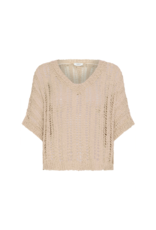 b.young Marax V-Neck Jumper in Humus by b.young
