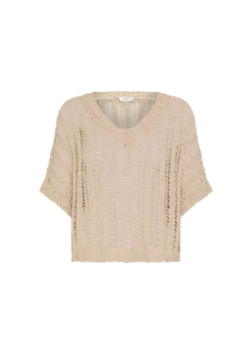 b.young Marax V-Neck Jumper in Humus by b.young