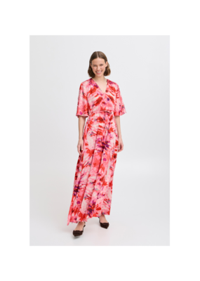 b.young Farina Dress in Pink Blurry Florals by b.young
