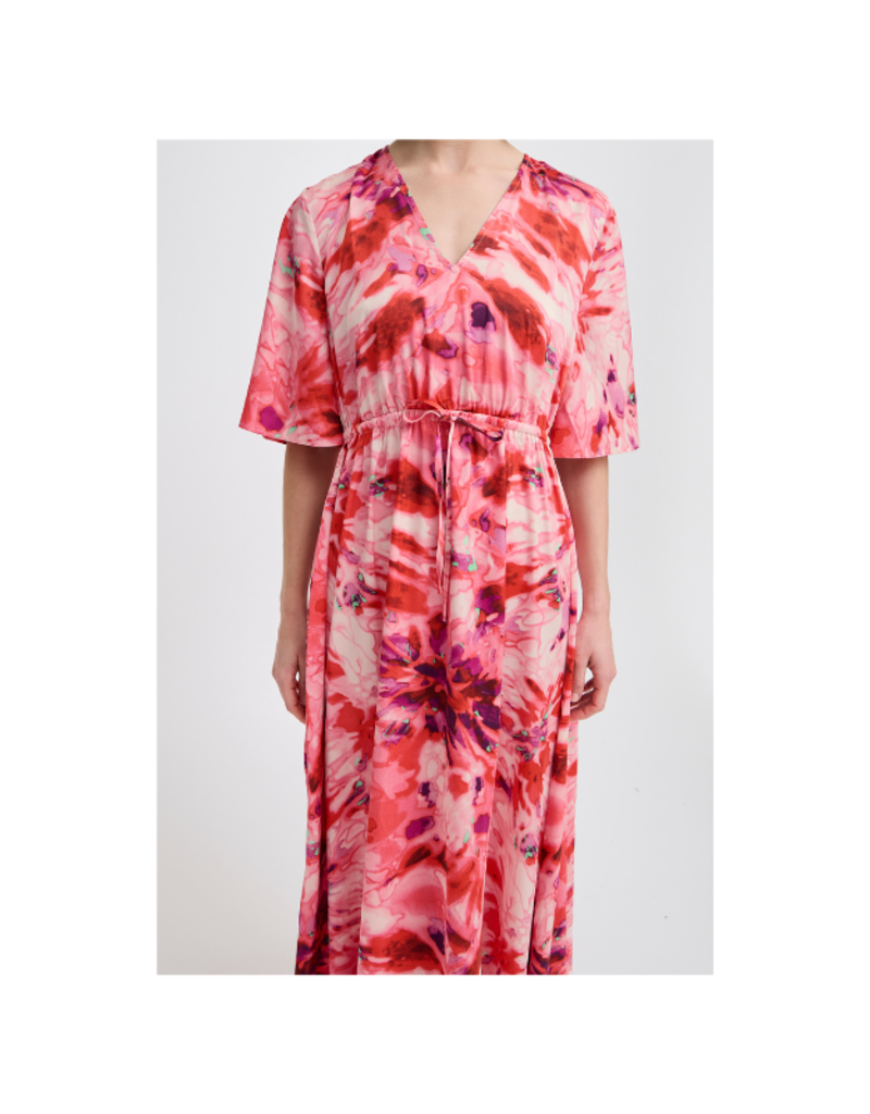 b.young Farinela Dress in Pink Blurry Florals by b.young