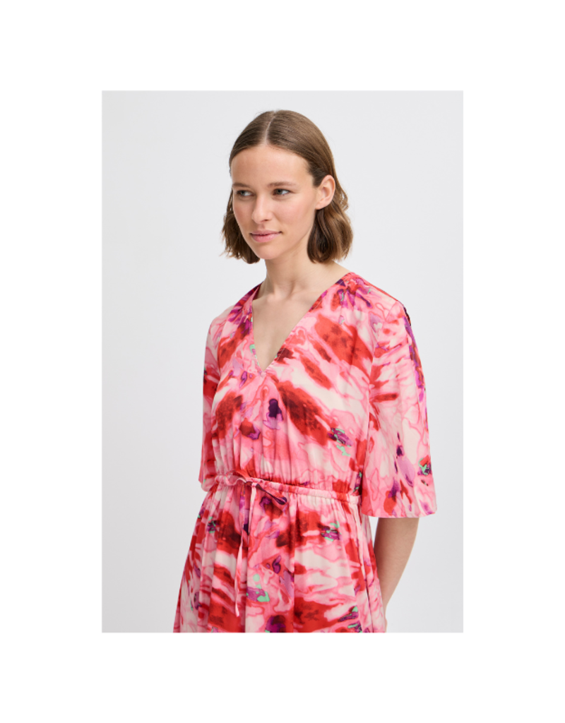b.young Farinela Dress in Pink Blurry Florals by b.young