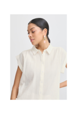 b.young Fry Shirt Blouse in Optical White by b.young