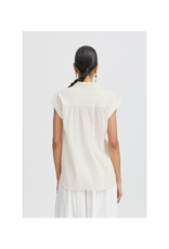 b.young Fry Shirt Blouse in Optical White by b.young