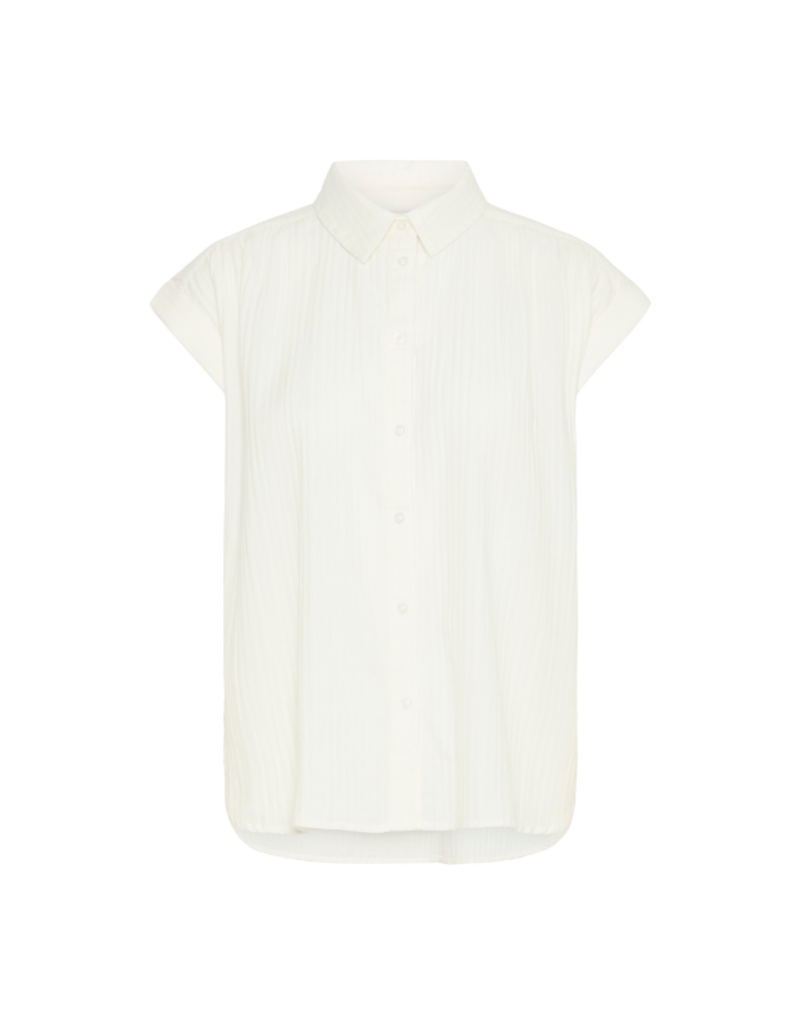 b.young Fry Shirt Blouse in Optical White by b.young