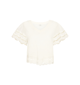 b.young Palora T-shirt in Marshmallow by b.young