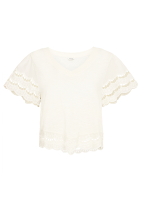 b.young Palora T-shirt in Marshmallow by b.young