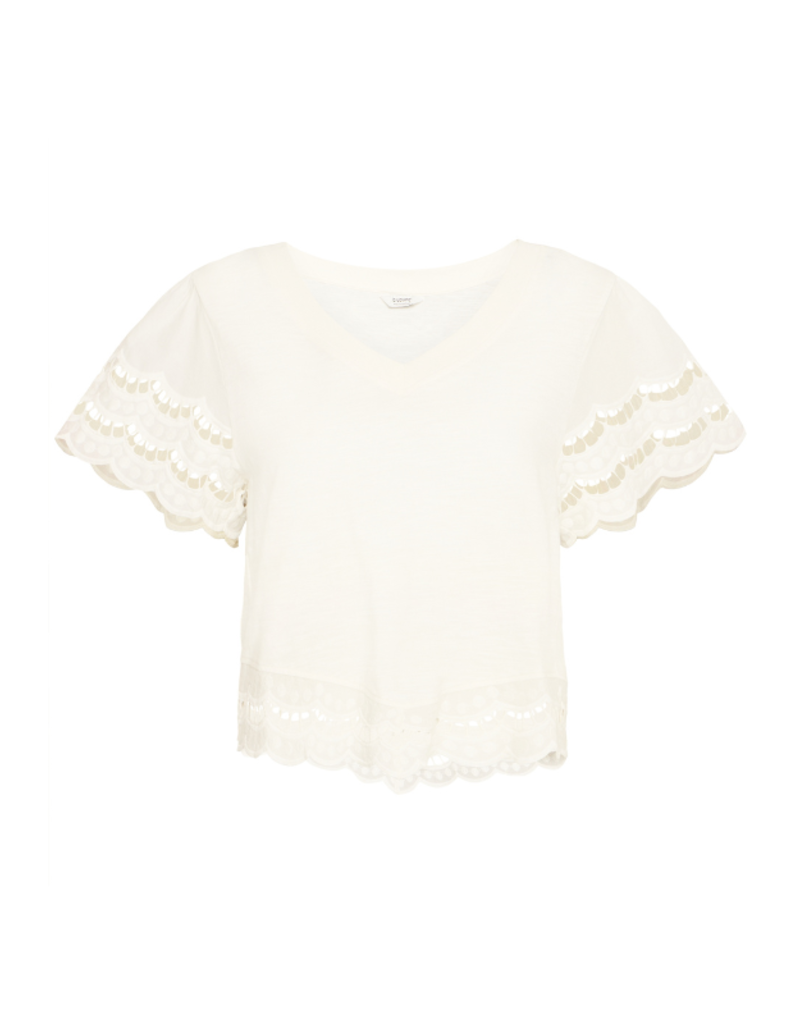 b.young Palora T-shirt in Marshmallow by b.young