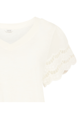 b.young Palora T-shirt in Marshmallow by b.young