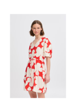 b.young Ibine Short Dress in Flame Flower Mix by b.young