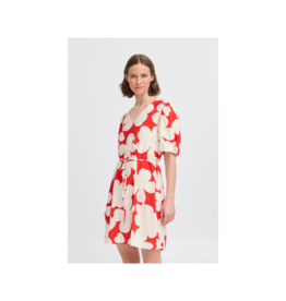 b.young Ibine Short Dress in Flame Flower Mix by b.young