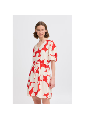 b.young Ibine Short Dress in Flame Flower Mix by b.young