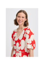 b.young Ibine Short Dress in Flame Flower Mix by b.young