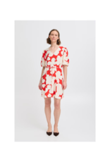 b.young Ibine Short Dress in Flame Flower Mix by b.young