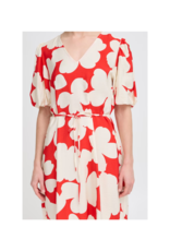b.young Ibine Short Dress in Flame Flower Mix by b.young
