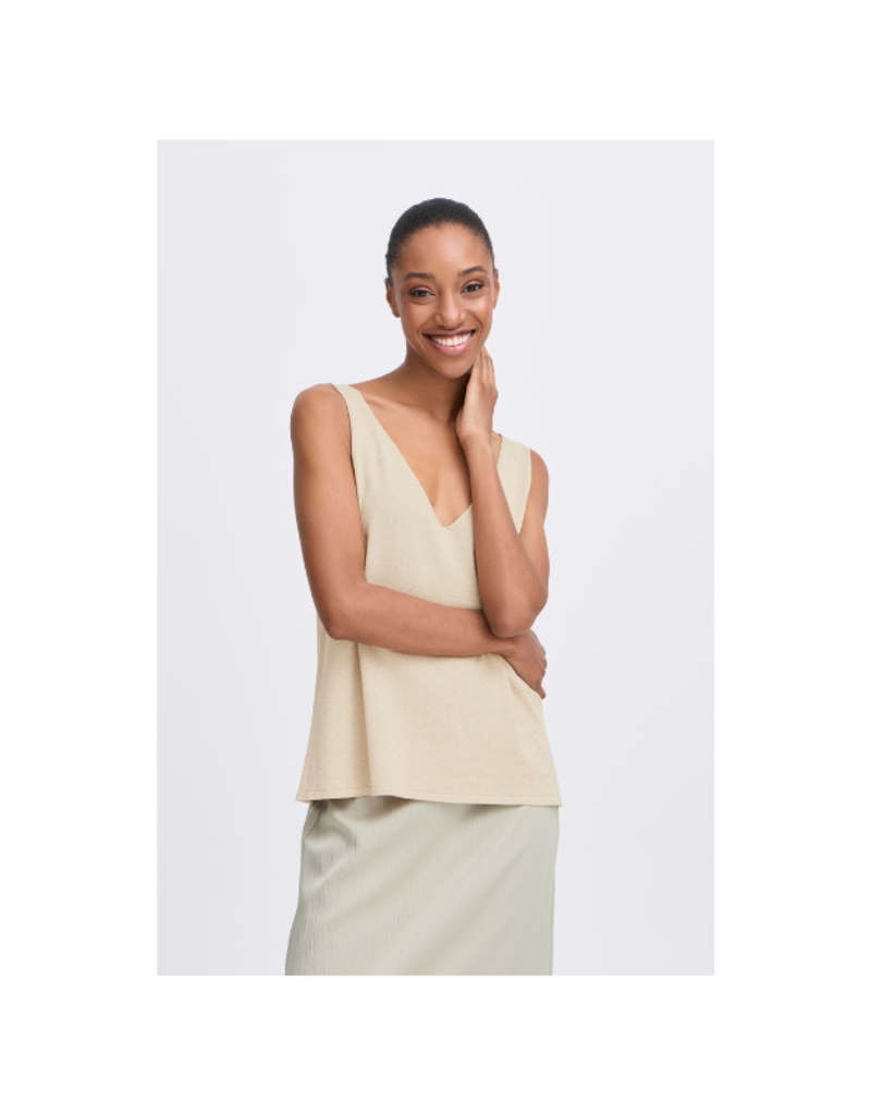 b.young Mobbe Tank in Frosted Almond by b.young