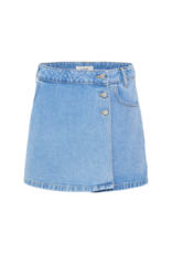 b.young Kallie Denim Skort in Light Blue by b.young