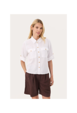Part Two Rayani Button Down Top in Bright White by Part Two