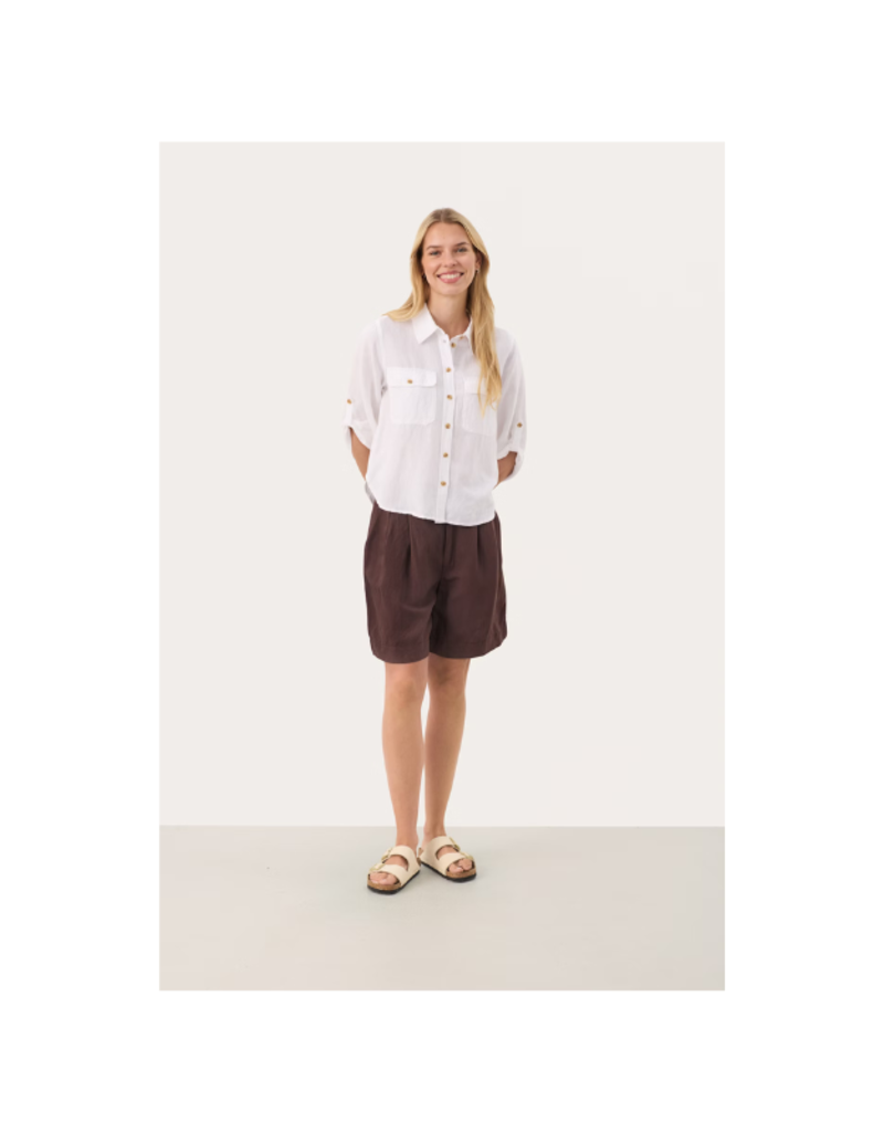 Part Two Rayani Button Down Top in Bright White by Part Two