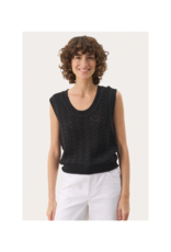 Part Two Radka Waistcoat Vest in Black by Part Two