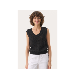 Part Two Radka Waistcoat Vest in Black by Part Two
