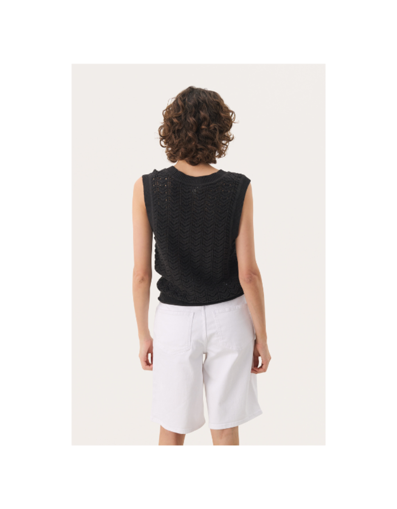 Part Two Radka Waistcoat Vest in Black by Part Two