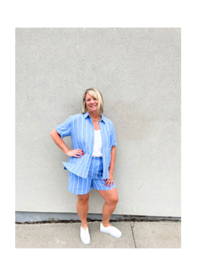 Part Two Renee Top in Marina Blue by Part Two