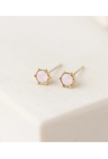 Lover's Tempo Astrid Stud Earrings Pink Opal by Lover's Tempo