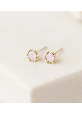 Lover's Tempo Astrid Stud Earrings Pink Opal by Lover's Tempo