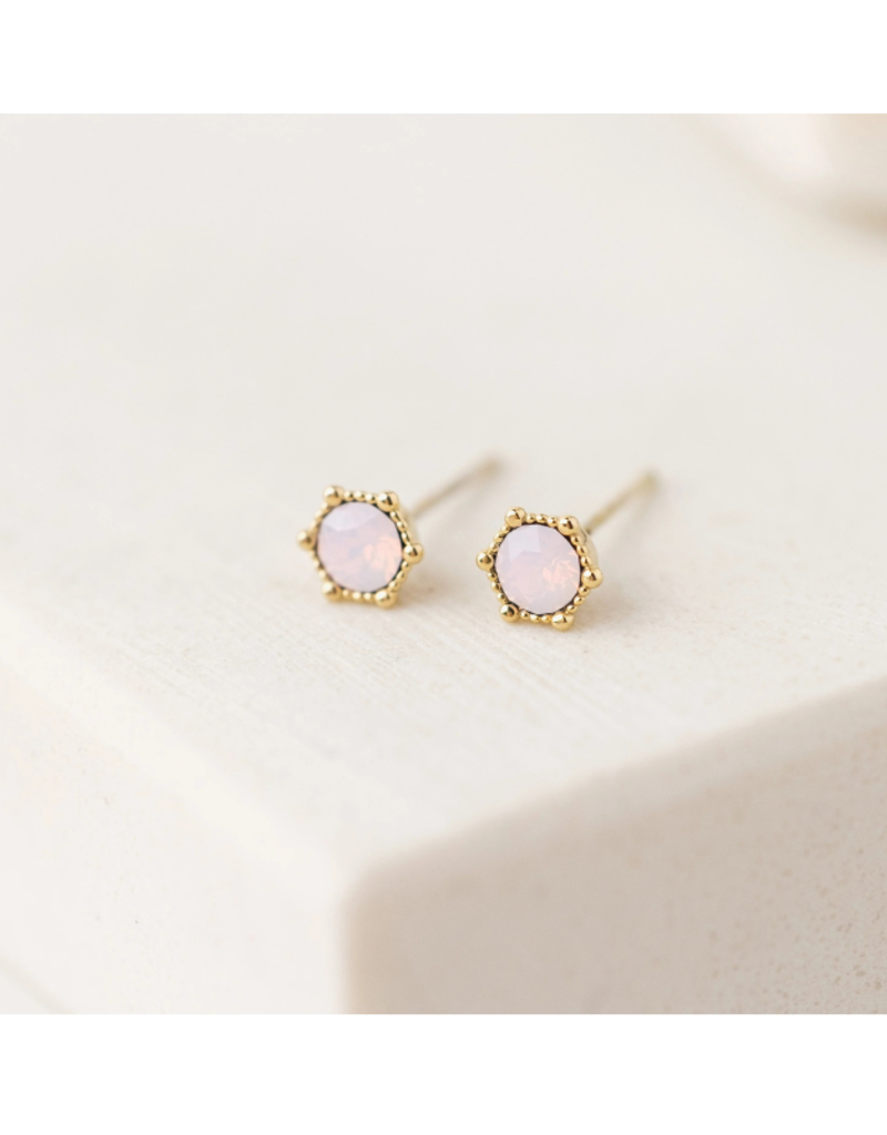 Lover's Tempo Astrid Stud Earrings Pink Opal by Lover's Tempo