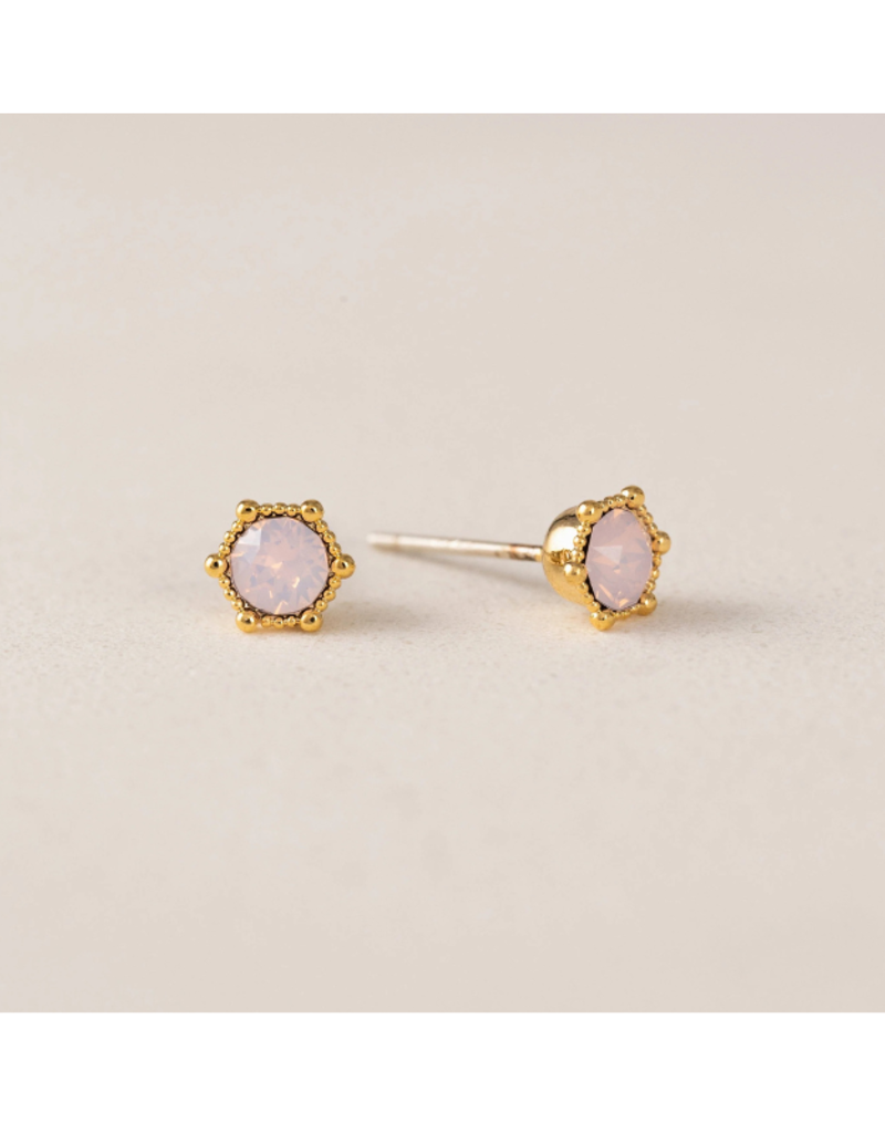Lover's Tempo Astrid Stud Earrings Pink Opal by Lover's Tempo