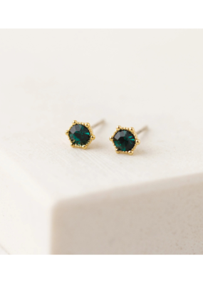 Lover's Tempo Astrid Stud Earrings Emerald by Lover's Tempo