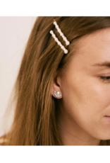 Lover's Tempo Nico Fan Stud Earrings White Opal by Lover's Tempo