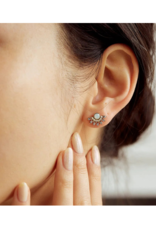 Lover's Tempo Nico Fan Stud Earrings White Opal by Lover's Tempo