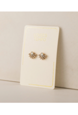 Lover's Tempo Nico Fan Stud Earrings White Opal by Lover's Tempo