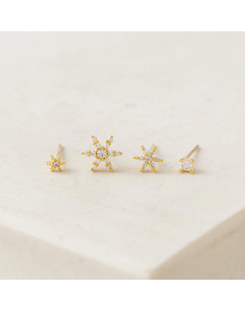 Lover's Tempo Etoile Ear Stack Earrings Gold by Lover's Tempo