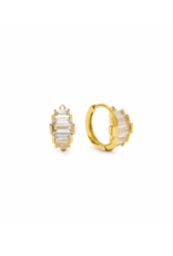 Lover's Tempo Clarice Huggie Hoop Earrings Gold by Lover's Tempo