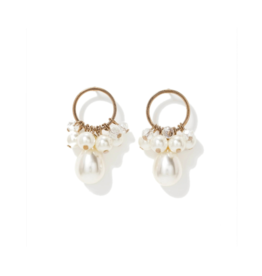 Lover's Tempo Contessa Pearl Drop Earrings Pearl by Lover's Tempo