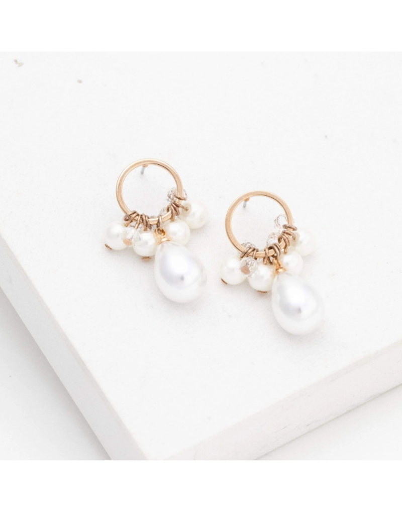 Lover's Tempo Contessa Pearl Drop Earrings Pearl by Lover's Tempo