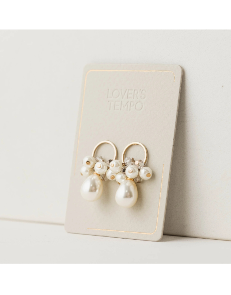 Lover's Tempo Contessa Pearl Drop Earrings Pearl by Lover's Tempo