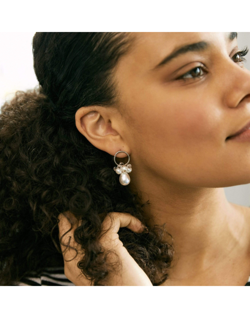 Lover's Tempo Contessa Pearl Drop Earrings Pearl by Lover's Tempo