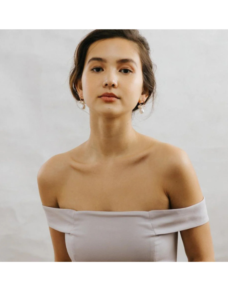 Lover's Tempo Contessa Pearl Drop Earrings Pearl by Lover's Tempo
