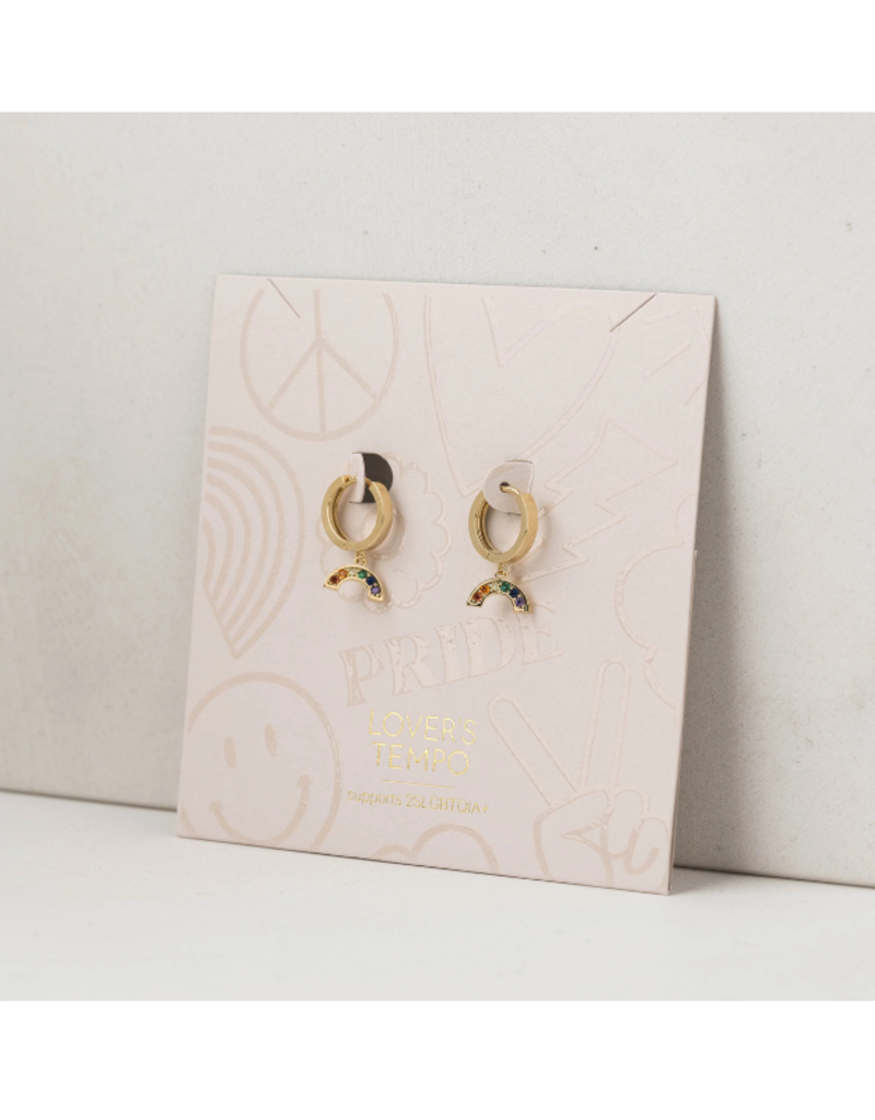 Lover's Tempo Pride Riot Drop Hoop Earrings by Lover's Tempo