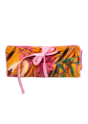 Powder Design Jewelry Roll with Oriental Crane in Ochre by Powder Design