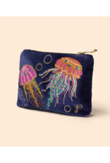 Powder Design Velvet Mini Pouch with Jolly Jellies in Navy by Powder Design