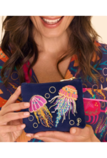 Powder Design Velvet Mini Pouch with Jolly Jellies in Navy by Powder Design
