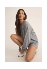 Z Supply Ellis Sweatshirt in Classic Heather Grey by Z Supply