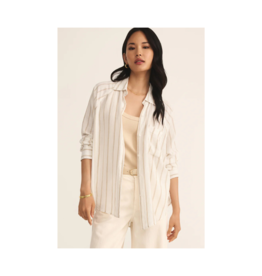 Z Supply The Perfect Linen Top in Cement by Z Supply