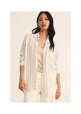 Z Supply The Perfect Linen Top in Cement by Z Supply